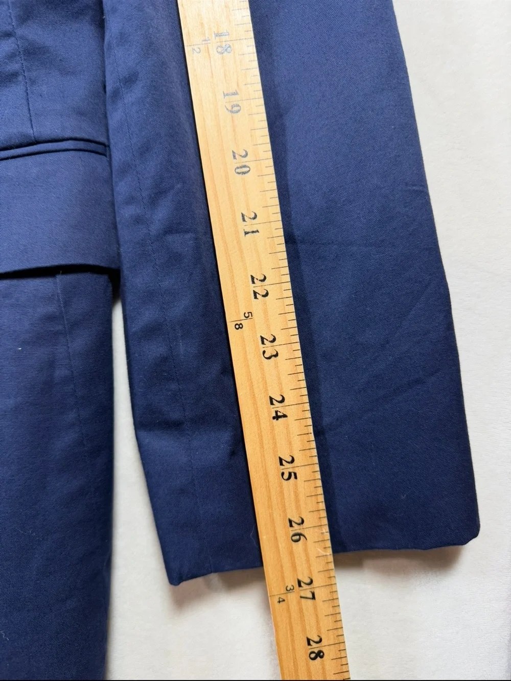 J. Crew Thompson 44L Men's Navy Cotton Stretch Blue Two-Button Blazer Sport Coat